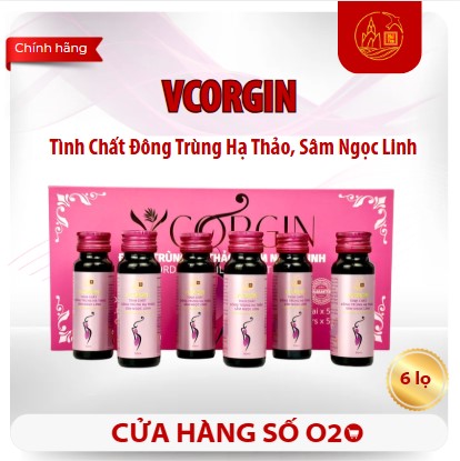 Tinh Chất Đông Trùng Hạ Thảo, Sâm Ngọc Linh - VCORGIN 6 lọ